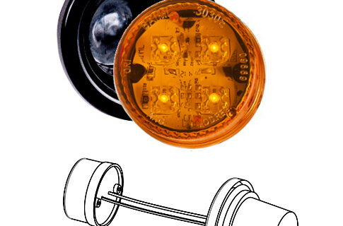 FAROL BAIML 3030 E AMBAR ELECT. S/FICHA 12V/24V RE