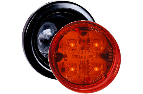 FAROL BAIML 3030 E ROJO  ELECT. 12/24V REDONDO