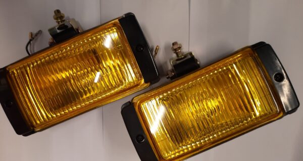 FARO CAM. HY 070B RECT. PLAST. 175X85 AMBAR JUEGO