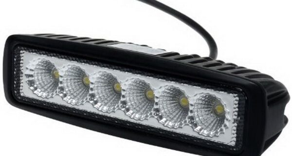 FARO LED 18 WATT 6 LED RECT. 12/24V