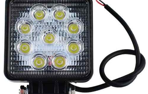 FARO LED 27 WATTS CUADRADO 9 LED 12V/24V