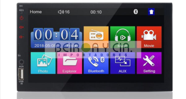 RADIO QUANTUM QY704MI MULTIM 2DIN MIRR L/BT/7″