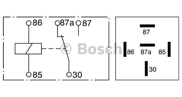 RELAY BOSCH 0 332 209 150 INVERSOR 12V 20/30 AMP