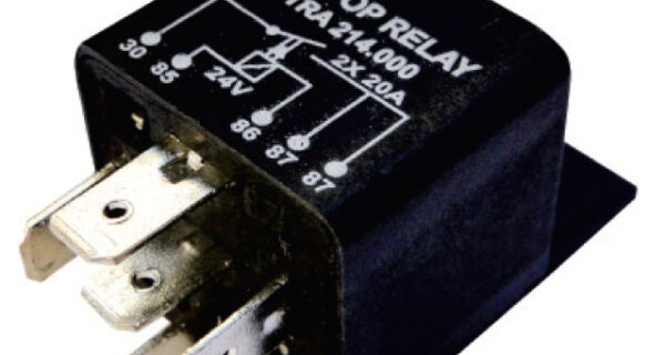 RELAY TRA 214000 UNIV. 24V 40 AMP. 5 TERMINALES