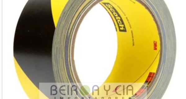 CINTA 3M DIAGONAL AMAR/NEGRA ROLLO 33 MTS