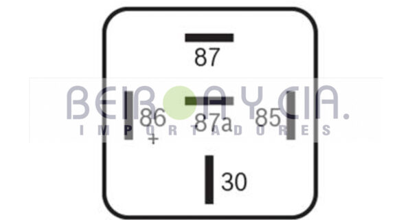 RELAY BOSCH 0986AH0135 INV. S/SOP 12V 30/20A 5T