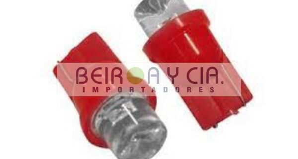 LAMPARA LED 12V C/IMPRESO CERAMICO ROJA