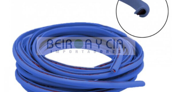 PERFIL PROTECTOR GOMA ROLLO 5MTS. AZUL