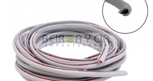 PERFIL PROTECTOR GOMA ROLLO 5MTS. GRIS