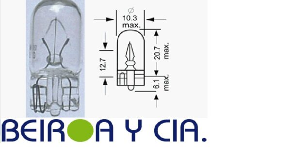 LAMPARA TRIFA  1724 C/IMPRESO 24V 3 WATT
