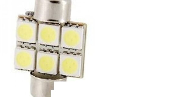 LAMPARA LED XE TUB. PLAFON JAPON 12V 6 LED BLANCA