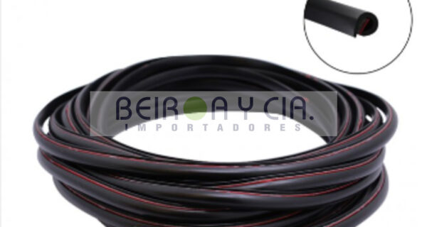 PERFIL PROTECTOR GOMA ROLLO 5MTS. NEGRO