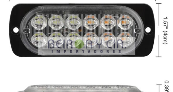 FARO XE PERIMET. 12 LEDS ULTRAFINO AMBAR