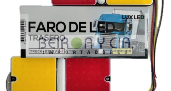 FAROL IMP. LED JGO. TRASERO ROJO/AMBAR 15CMX7CM