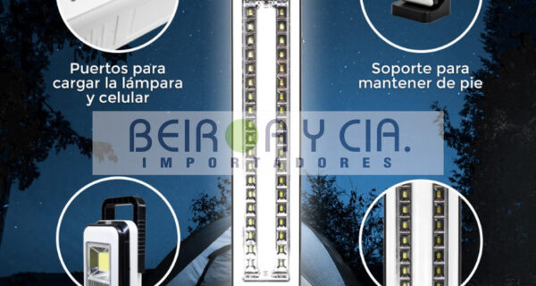PORTATIL EMERGENCIA LED 1 TUBO RECARGABLE