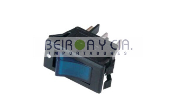 LLAVE TECLA 3 TERMI AZUL 12V 10A