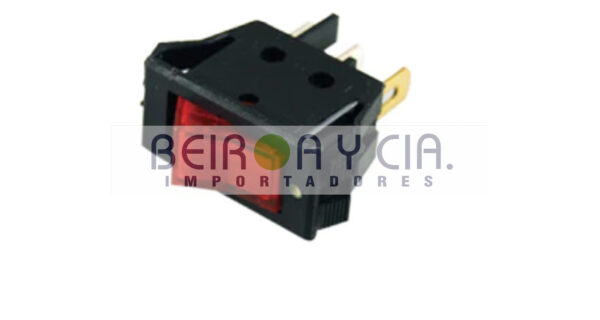 LLAVE TECLA 3 TERMI ROJA 12V 10A