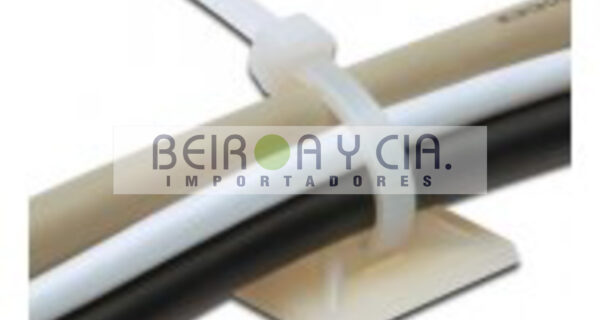 PLACA ADHESIVA 20X20MM BLANCA P/ABRAZ. PLASTICA