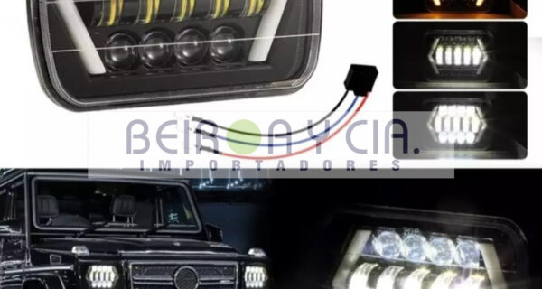 OPTICA XE LED RECT. 7″ 45W A/B SEÑ Y POS 12/24V