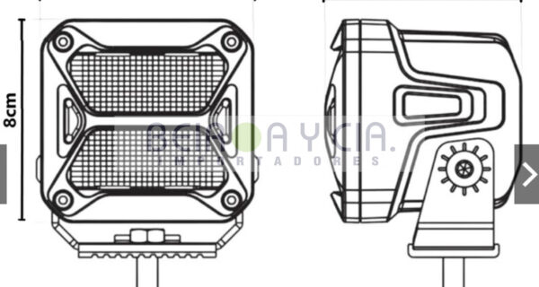 FARO LED IR100 20W 2400LM DJ5900MINI POSICION AMB