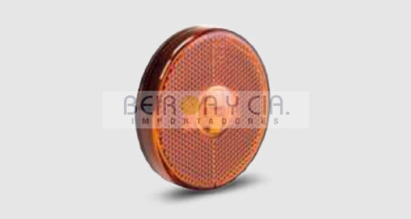 FAROL H3 T/RANDON LED AMBAR RED. 12/24V C/CABLES 88MM