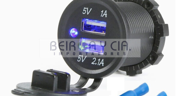 CARGADOR USB UNIV. 12/24V 5V  1A+2.1A DOBLE