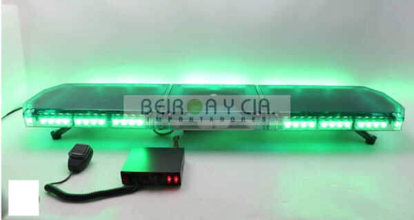 BARRAL XE 72 LED VERDE C/SIRENA 12V 80W 7 TONOS