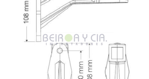 FAROL BAIML 300 E DER. LAT/TRAS FLEX 12/24V