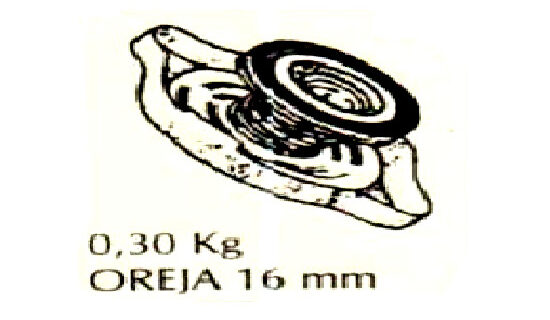 TAPON RAD. RC0099 4 LBS. 0.30 KG OREJA 16MM =A