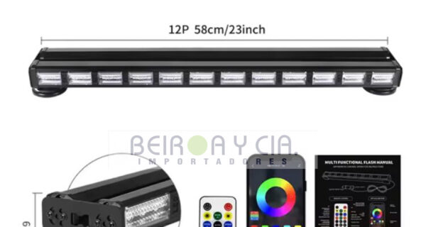BARRAL XE MINI  120 LED IMANT. 57.5 CM RGB 36W