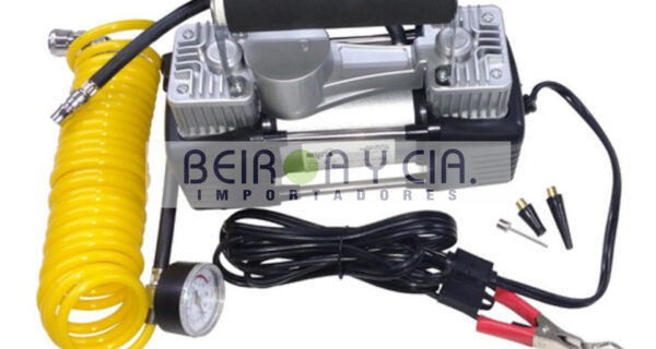 COMPRESOR DOBLE PISTON 12V C/MALETIN PLASTICO