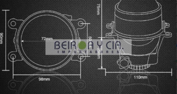 FAROS LED LUPA 12/24V ALTA / BAJA 5.75″ JUEGO