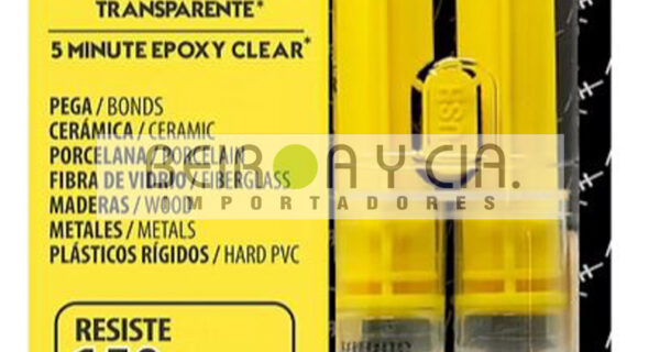 ADHESIVO FUSION EPOXI LIQUIDO TRASNP 5 MIN
