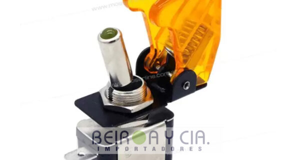 LLAVE 1 GOLPE C/PROTECC. AMBAR C/LED 12V