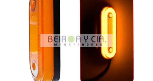 FAROL LATERAL OVAL. LED ARO AMBAR 12/24V
