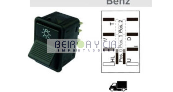 LLAVE MARILIA IM-11175 M/BENZ LUZ TECLA 2 GOLPES