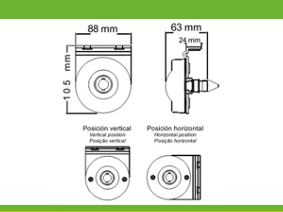 FAROL BAIML 1037FL AMBAR POSICION FLEXIBLE P/LAM