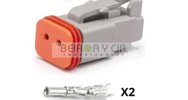 CONECTOR UNIV. IMPERM. 2 VIAS DEUTSCH HEMBRA CHICO