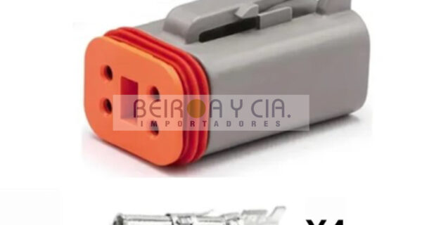 CONECTOR DEUTSCH 4 VIAS HEMBRA CHICO DTM