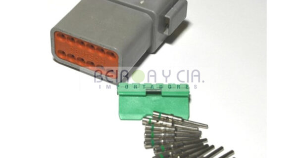 CONECTOR UNIV. IMPERM. 12 VIAS DEUTSCH MACHO CHICO