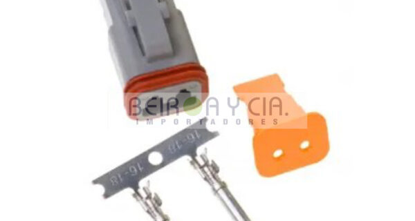 CONECTOR DEUTSCH 2 VIAS MACHO GRANDE DT