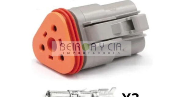 CONECTOR UNIV. IMPERM. 3 VIAS DEUSTCH HEMBRA GRAND