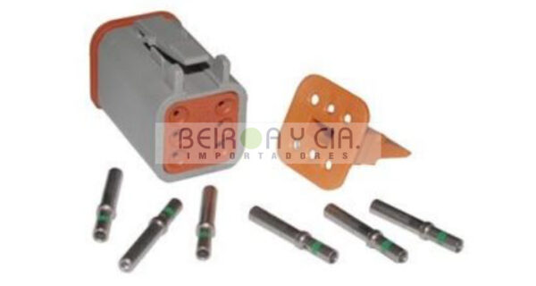 CONECTOR DEUTSCH 6 VIAS HEMBRA CHICO DTM