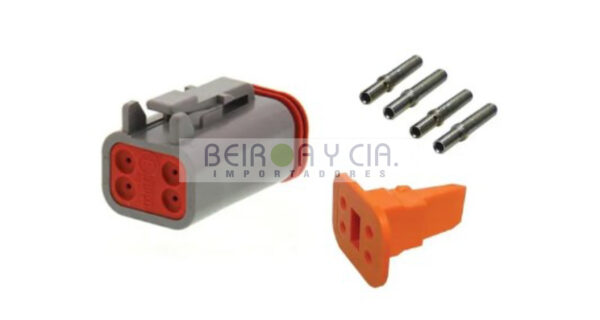 CONECTOR DEUTSCH 4 VIAS HEMBRA GRANDE DT