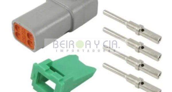 CONECTOR DEUTSCH 4 VIAS MACHO GRANDE DT