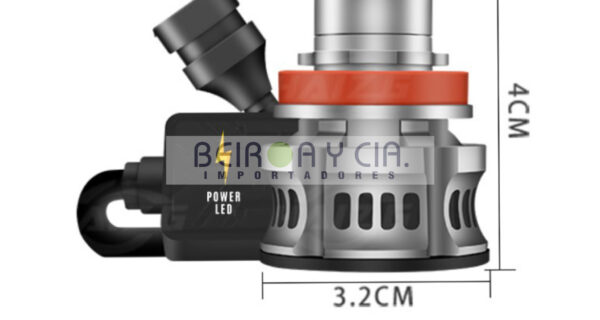 KIT LASER LED C/DISIPADOR H11 P/LUPA