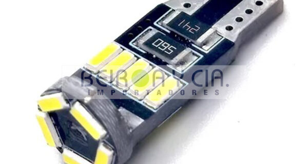 LAMP. LED 12V C/IMPRESO BLANCA 15 LEDS CANBUS T10