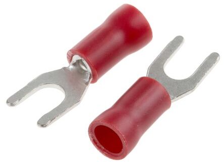 TERMINAL AISL. HORQ. 3.7 MM ROJO