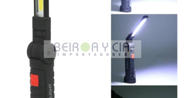 LINTERNA ARTICULABLE LED RECARG USB C/IMAN