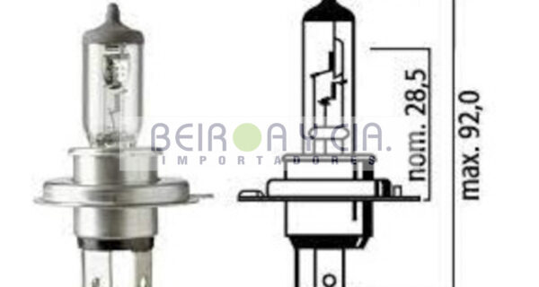 LAMP. NEOLUX H4 24V 75/70W P43T